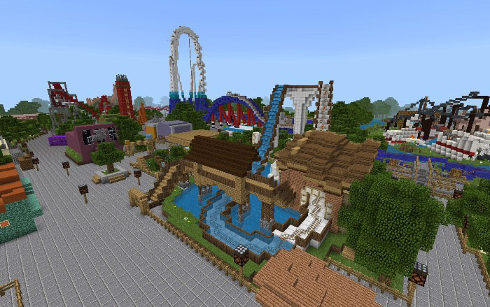 Thorpe Park (Theme Park) [Creation] | Minecraft PE Maps